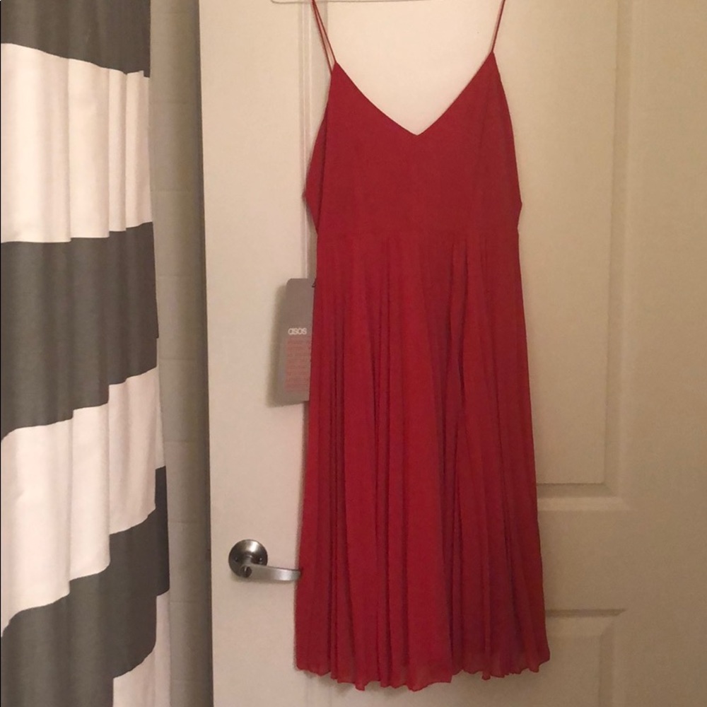 Red ASOS dress